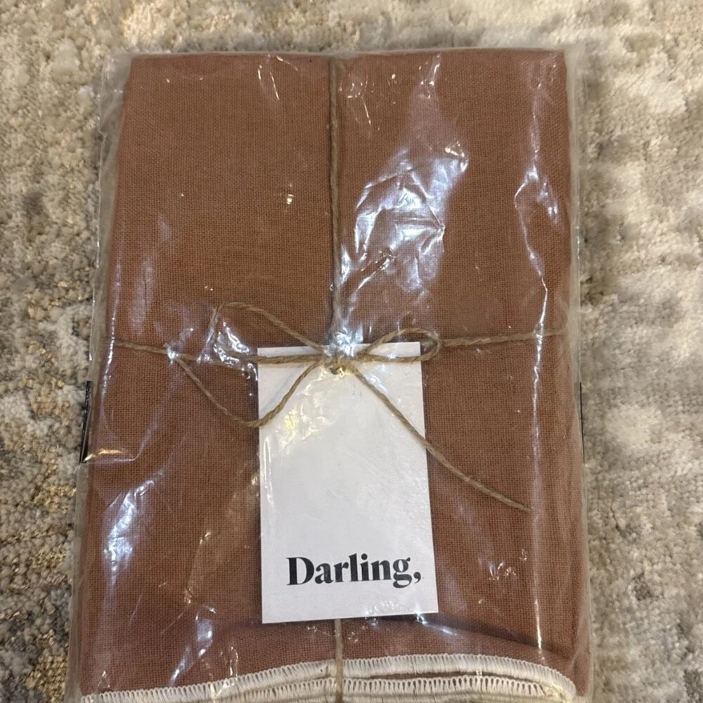 Darling Society Cotton Napkin Set 4x ~~NEW~~